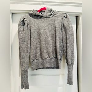 Heather gray AG cropped hoodie